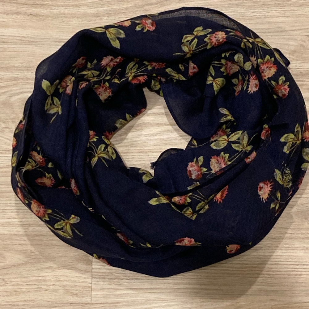 J Crew Floral Scarf